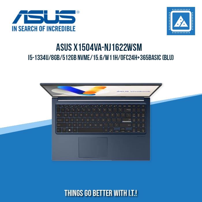 ASUS X1504VA-NJ1622WSM I5-1334U/8GB/512GB NVME | BEST FOR STUDENTS AND FREELANCERS LAPTOP ASUS X1504VA-NJ1622WSM I5-1334U/8GB/512GB NVME | BEST FOR STUDENTS AND FREELANCERS LAPTOP